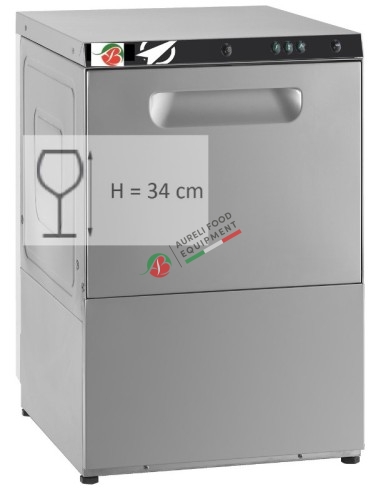 Electromecanichanical dishwashing machine with one washing cycle