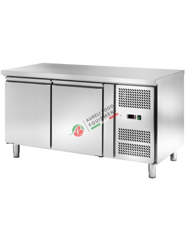 Ventilated refrigerated PASTRY counter temp. -2/+8°C - 2 doors  dim. 151x80x85H cm