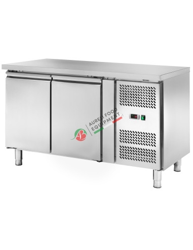 Ventilated refrigerated counter temp. -2/+8°C- 2 doors dim. 136x60x86H cm