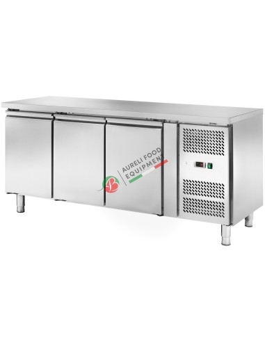 Ventilated refrigerated counter temp. -2/+8°C - 3 doors dim. 179,5x60x86H cm