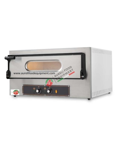 Pizza electric oven - 1 baking chamber capacity 2 pizzas 230V