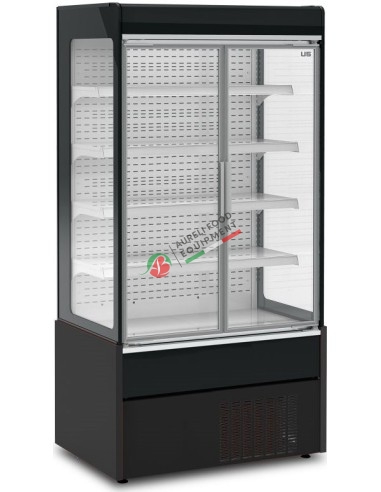 Open Wall Display Cabinet SYSON 100 +3/+6 °C 387L dim. 1020x700x1990H mm