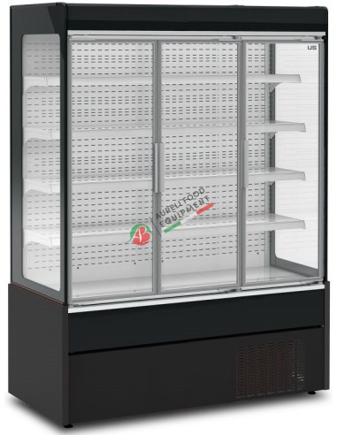 Open Wall Display Cabinet SYSON 150 +3/+6 °C 598L dim. 1530x700x1990H mm
