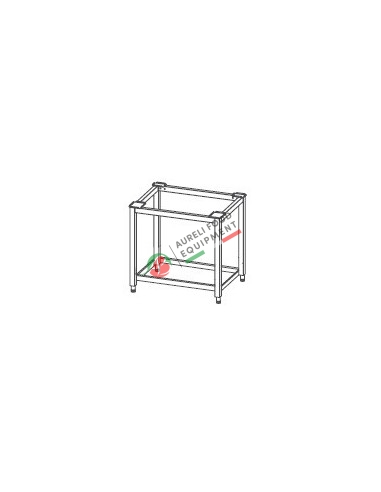 Open stand, suitable for 5-tray-Pratika ovens