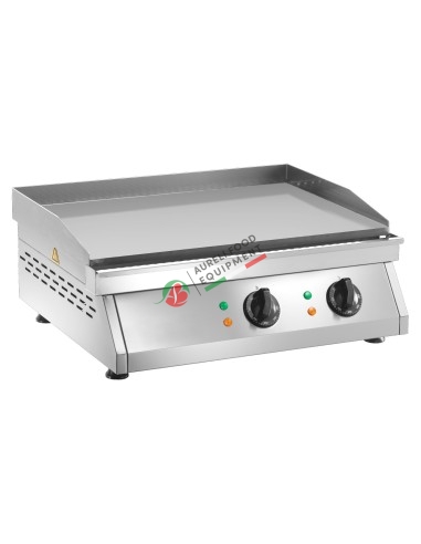 Electric fry-top with smooth cooking top dimensions 59,5Lx40Px8H cm