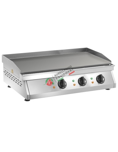 Electric fry-top with smooth cooking top dimensions 83,5Lx40Px8H cm