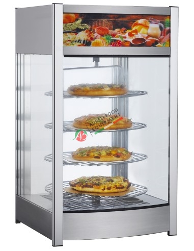 Countertop heating display with four rotating shelves dim. 46Wx45Dx78,5H cm 230/1N/50