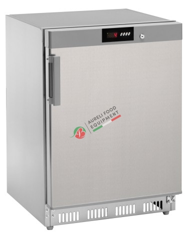 Armadio refrigerato statico digitale dim. 600Lx600Px855H mm - esterno inox - capacità 140 L