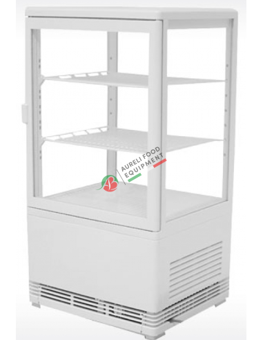 Refrigerated 4 sides show case VRN58 White - capacity 58 L