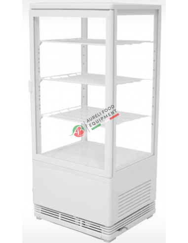 Refrigerated 4 sides show case VRN78 White - capacity 78 L