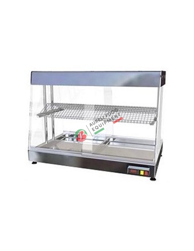Ventilated hot table-top display cabinet