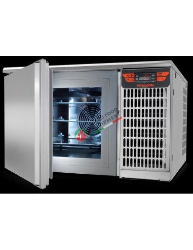 ATTILA blast chiller in stainless steel for 3 GN 2/3 trays (354x325 mm) (pans and grids not included)