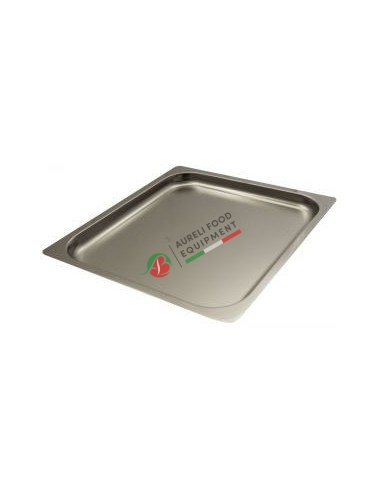 Stainless steel container - GN 2/3 dim. 352x325x20 mm