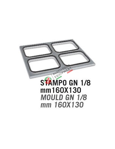 STAMPO GN 1/8 mm160x130 per PACKMATIC 400