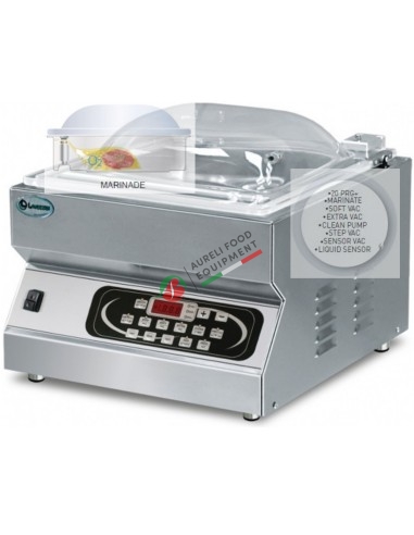 Lavezzini Jolly LCD top series vacuum packing machine with a 400 mm sealing bar with marinating cycle