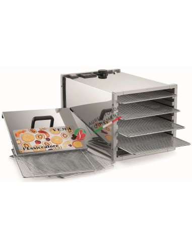 Food dehydrator equipped with four trays, Temperature +20°C - 70°C