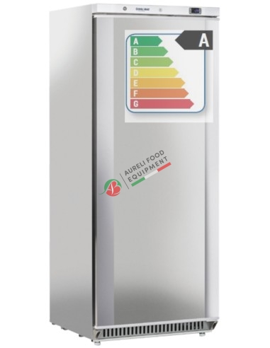 600 Lt. Freezer upright -23°C ~ -18°C  (CLASS A) S/S external cabinet, thermoformed internally dim. 775Wx704Dx1900H mm