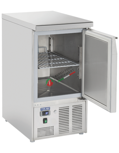 Saladette refrigerata inox 1 porta dim. 450x700x887H mm refrigerazione statica