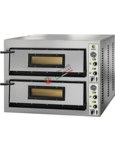 Electric pizza oven FMLW6+6 dim. 137x85x75H cm 18 Kw FMLW6+6