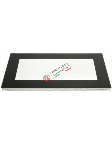 Front glass for oven door dim. 750x420x4 mm for Piron oven