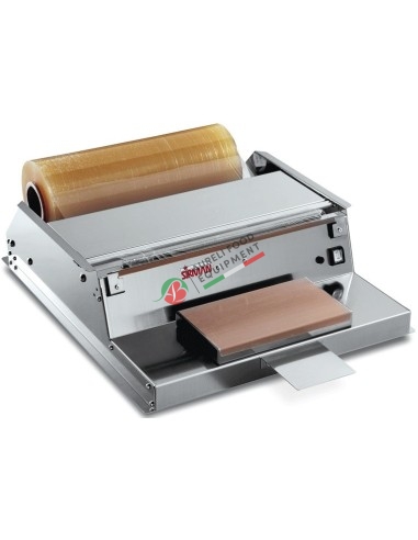 51MB Manual Wrapping Machine - Film roll mm 500 - Film cutting by means of Teflon coated section - Heating surface mm 300x175