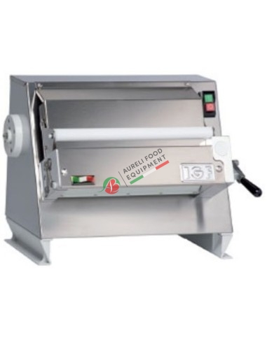 DOUGH SHEETER WITH STAINLESS ROLLS OF WIDTH mm. 300 mm with application past cutting machine