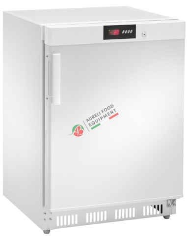 Stainless steel external structure Static freezer cabinet -18°C - digital model dim. 60Wx60Dx85,5H cm - capacity 140 L