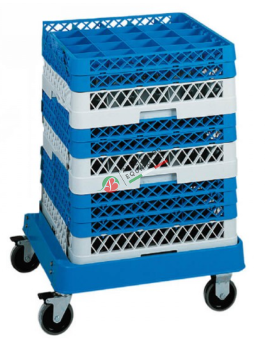 Dishwasher basket trolley without handle - ABS base