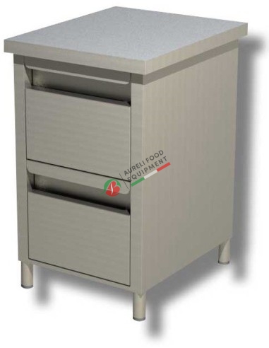 2 drawer unit without splashback dim. 500x700x850H mm