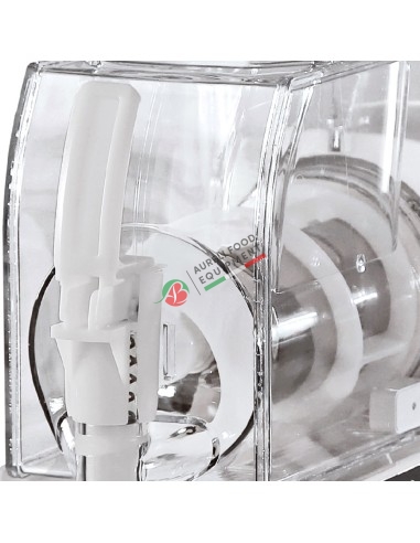 Slush machine for slushes sherbet and cold creams with a 1x2 liters insulated bowl mod. NINA SPM